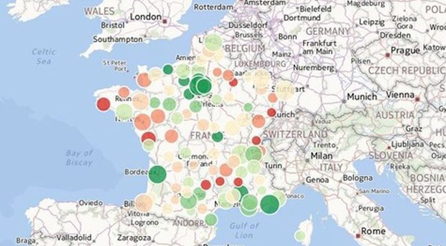 Crkva u Francuskoj na interaktivnoj karti