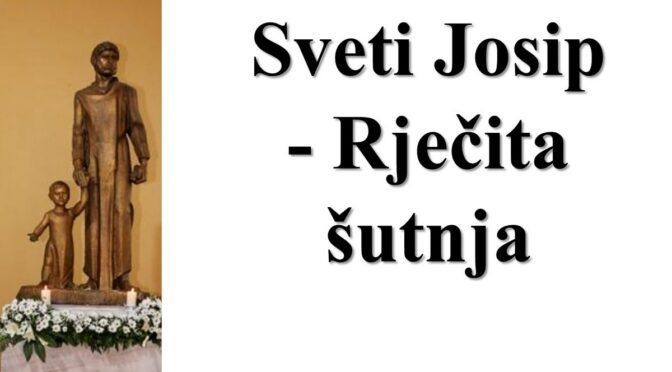 Sveti Josip – Rječita šutnja