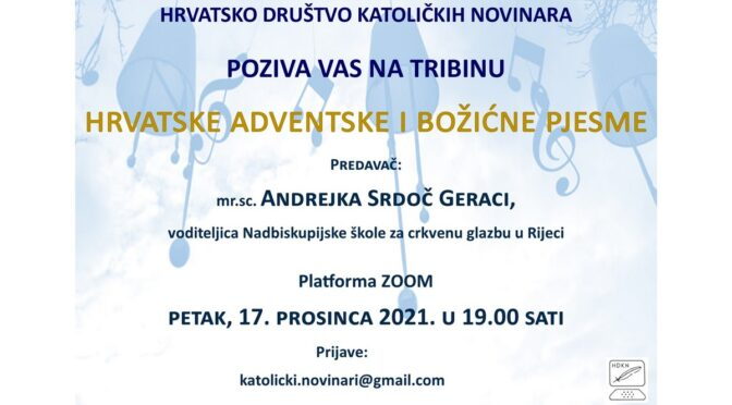 Tribina “Hrvatske adventske i božićne pjesme”